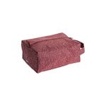 HAY Grid wash bag, small, burgundy, product image