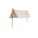 HAY Outdoor Market canopy, beige - red stripe, product image