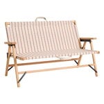 HAY Outdoor Market sofá plegable, beige - raya roja, imagen del producto