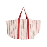 HAY Outdoor Market picnic bag, beige - red stripe, product image
