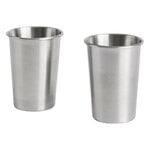 HAY Outdoor Market Stahlbecher, 2er-Set, mittel, Edelstahl, produktbild