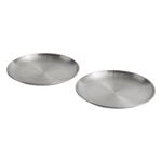 HAY Outdoor Market - plaque en acier, ensemble de 2, L, acier inoxydable, image produit