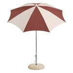 HAY Terrazza parasol, octagon, off-white - burgundy, product image