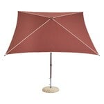 HAY Terrazza parasol, square, burgundy - off-white, product image