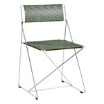 HAY X-Line chair, indoor, chromed - autumn green, view 1