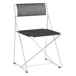 HAY X-Line chair, hot galvanised - black, view 1