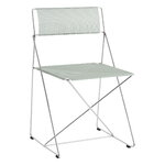 HAY X-Line chair, indoor, chromed - pale linden, view 1