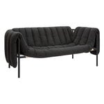 Hem Puffy 2,5 seater sofa, anthracite - black grey steel