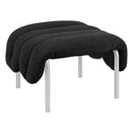 Hem Puffy ottoman, anthracite - stainless steel