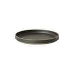 Hasami Porcelain Plate, 185 mm, black, product image