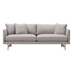 Fredericia Calmo sofa 95, 2-seater, lacquered oak - Sunniva 717