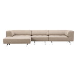 Fredericia Delphi Elements sohva, conf. A, harjattu alumiini - beige Keiga 242, tuotekuva