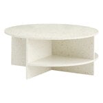Muuto Halves coffee table, off-white terrazzo, view 1