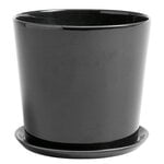 HAY Botanical Family pot and saucer, XL, anthracite