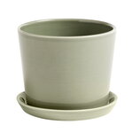HAY Botanical Family ruukku ja lautanen, M, dusty green