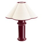 Tala Heath table lamp, port red - natural cotton, view 1