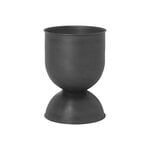 Ferm Living Maceta Hourglass, S, negro, imagen del producto