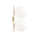 Flos IC C/W2 Double wall/ceiling lamp, brass
