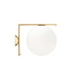Flos IC C/W2 wall/ceiling lamp, brass