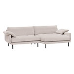 Interface Bebé soffa m/ chaise longue, höger, beige Jagger 3 - svart metal