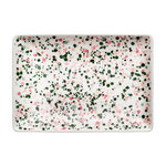 Iittala OTC Helle A5 plate, 15 x 21 cm, pink - green