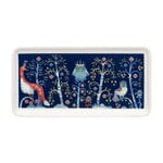 Iittala Assiette Taika, rectangulaire, 12 x 24 cm, bleue