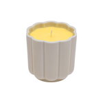 Iittala Play candle in ceramic cup round, beige - yellow