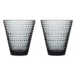Iittala Kastehelmi glas 30 cl, 2-pack, grå, produktbild