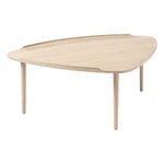 Aakjaer Furniture No.55 coffee table, white oil oak, view 1