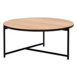 Interface Pilleri coffee table, 80 cm, black - oak