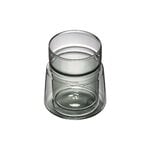 Jacob Jensen Double Wall-glas, medium 21 cl, rökfärgad, produktbild