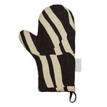 Saana ja Olli In My Own Time oven mitten, dark brown - beige, product image