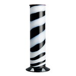 Kosta Boda Lab Cylinder maljakko, 300 mm, musta - valkoinen, näkymä 1