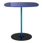 Kartell Thierry side table, 33 x 50 cm, blue