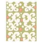 Marimekko Keidas coated cotton fabric, pear - powder - off-white, product image