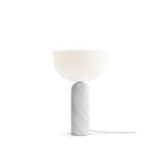 New Works Lampada da tavolo Kizu, grande, marmo bianco