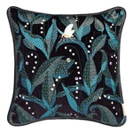 Klaus Haapaniemi & Co. Lily of the Valley cushion cover, 50 x 50 cm, velvet, dark