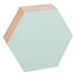 Kotonadesign Anslagstavla hexagon, 26 cm, mint, produktbild