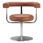 Lepo Product Polar L1001P chair, chrome - brown leather Challenger 046