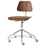 Labofa Heritage 12.1 work chair, walnut - chrome