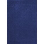 LAYERED Solid wool rug, blue foncé, product image