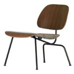 Vitra Plywood Group LCM lounge chair, walnut - black