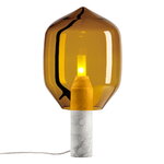 Established & Sons  Lighthouse T1 table lamp, amber - Carrara white marble, view 1