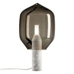 Established & Sons  Lighthouse T1 table lamp, grey - Carrara white marble, view 1