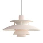 Louis Poulsen Suspension PH 5 Mini Monochrome, pale blush