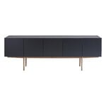 Asplund Luc Deluxe Schrank, Eichenfurnier lackiert - Charcoal - Carrara-Marmor, produktbild