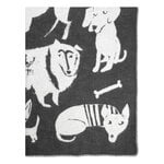 Lapuan Kankurit Koirapuisto blanket, 130 x 180 cm, dark grey - white, product image