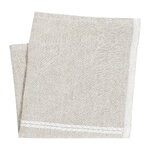Lapuan Kankurit Serviette Venla, 46 x 46 cm, lin mélangé - blanc, image produit