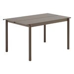 Muuto Linear Steel bord, 140 x 75 cm, taupe, produktbild