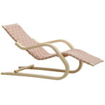 Artek Aalto lounge chair 43, birch - natural/red webbing, product image